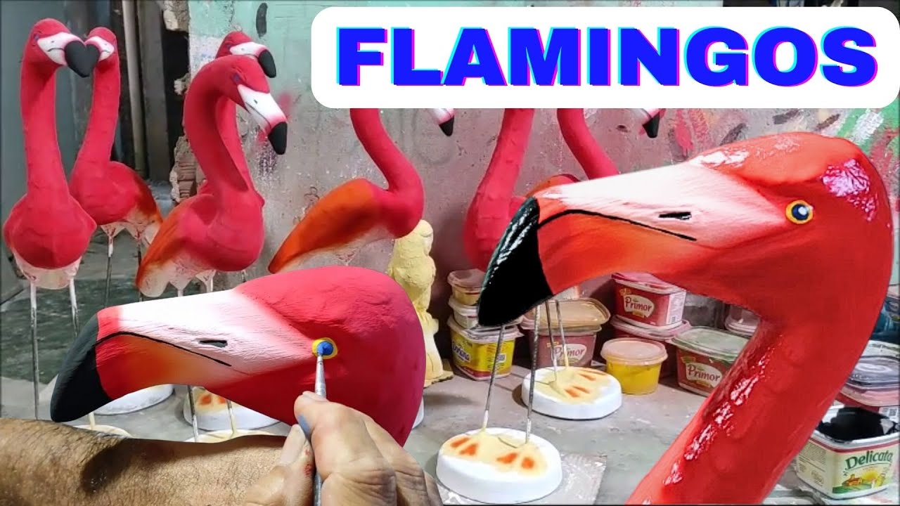 433 - COMO PINTAR OS FLAMINGOS...( Passo a passo ...!