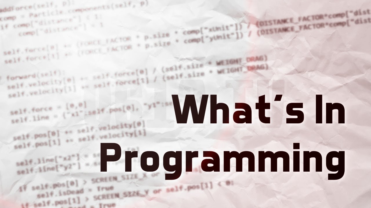What's In Programming?