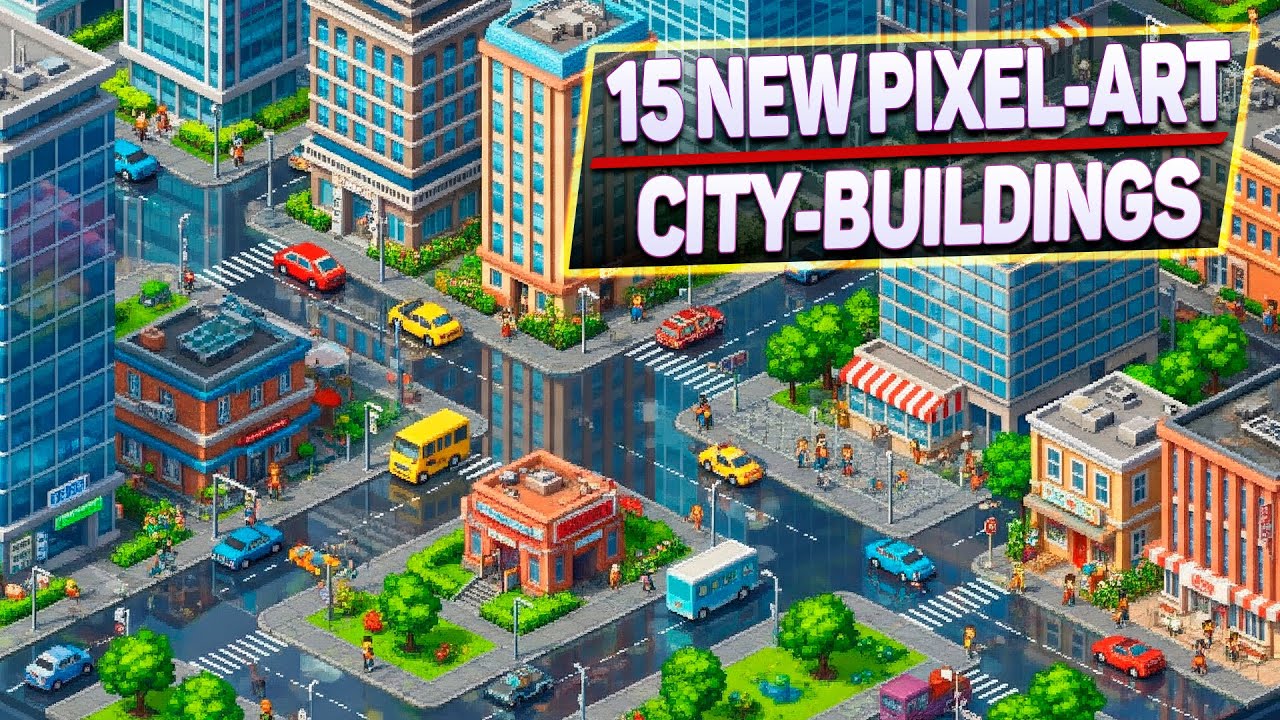 15 Pixel Art градостроительных симуляторов