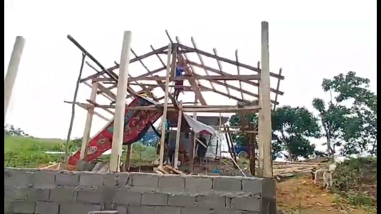 (Preparing Soon to be bakahan) ulo nng bahay. happy farming  Margie Farm               #followersシ