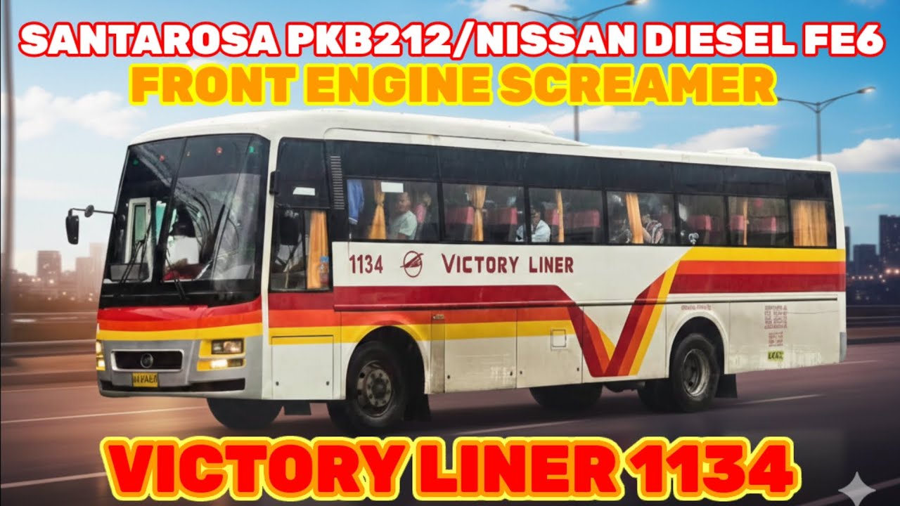 ONBOARD NISSAN DIESEL PKB FRONT ENGINE SCREAMER #BusTambayan #Asmr #PureSounds