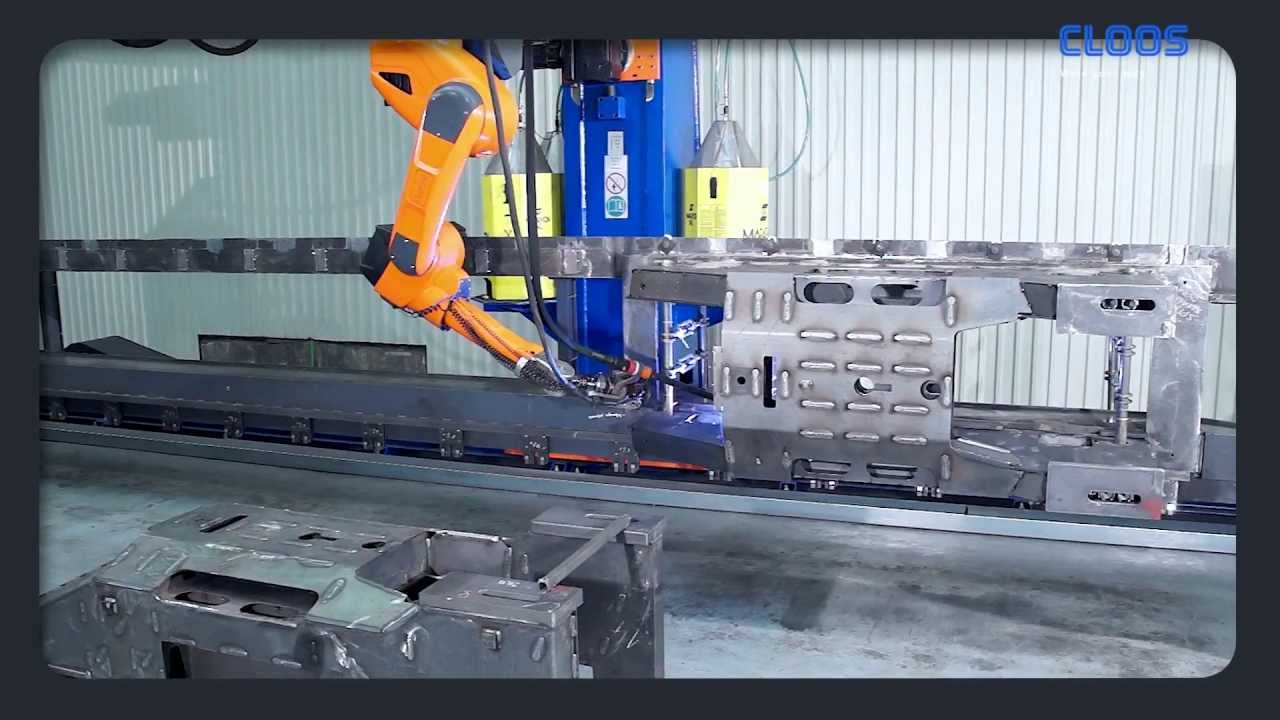 CLOOS - QIROX Robotersystem f&uuml;r das Schwei&szlig;en von Komponenten f&uuml;r Hochregallager