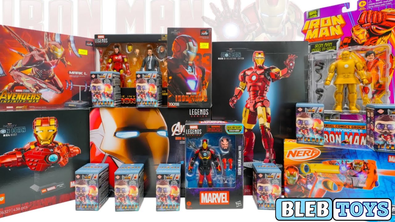 Iron Man toy collection unboxing | Marvel Legends | LEGO 76344 and 76327 no talking toy review ASMR