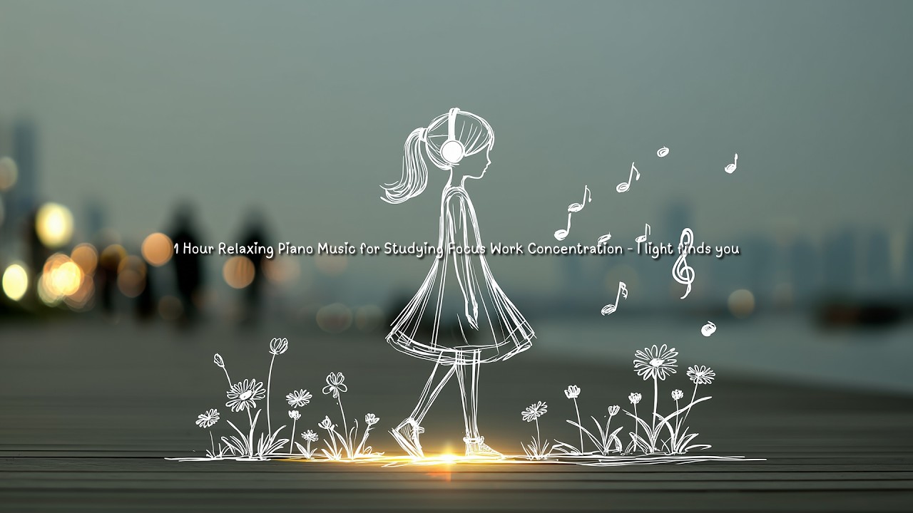 1 Hour Relaxing Piano Music for Studying Focus Work Concentration - | light finds you