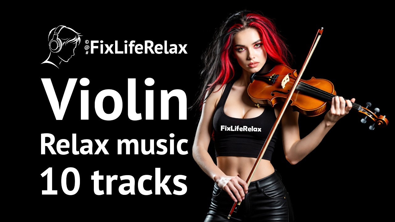 Beautiful violin playing, rhythmic calming music