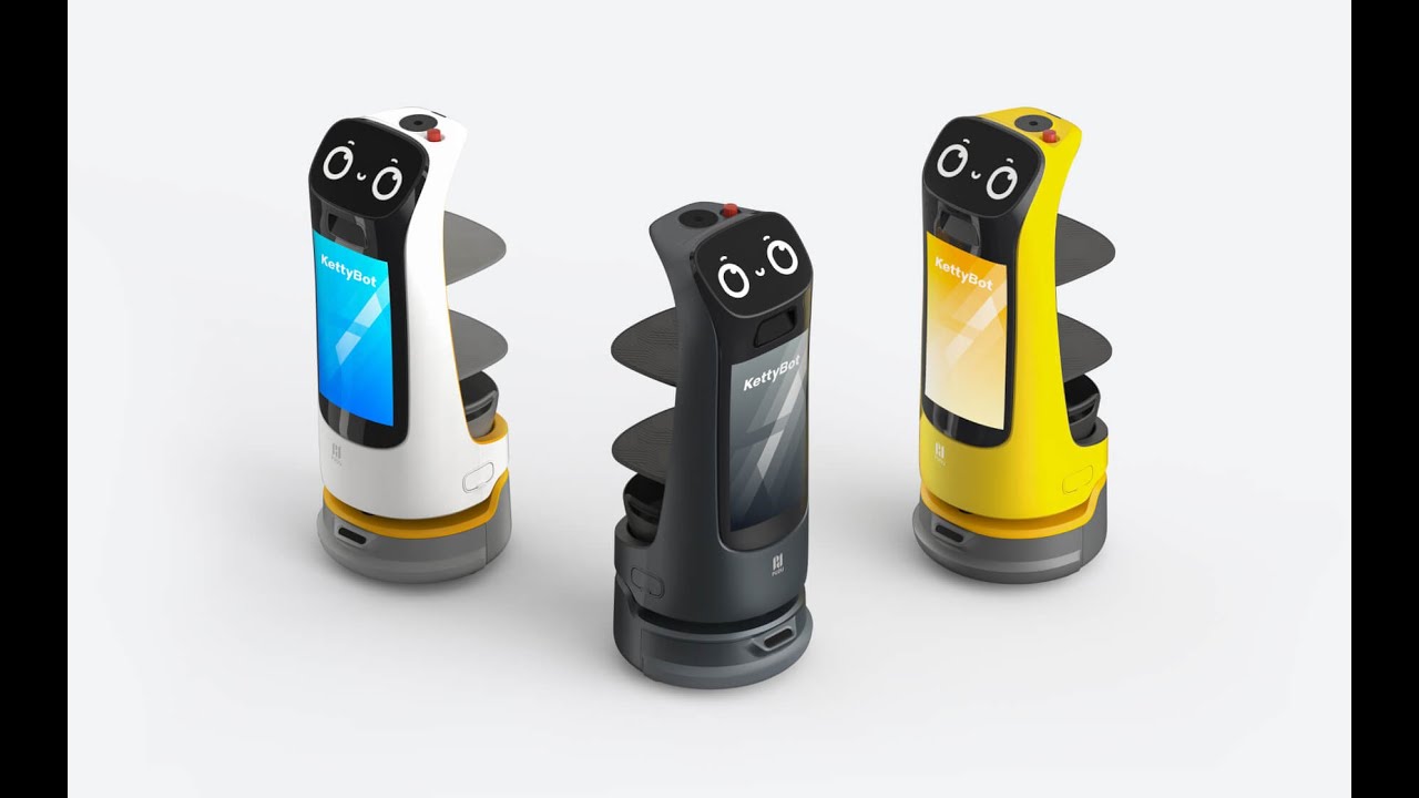 Ketty bot | Delivery & Reception Robot with an Ad Display