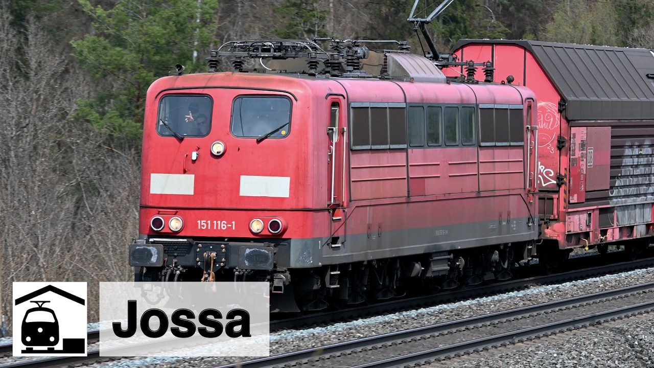 Schienen-Kreuzfahrten im Bahnhof Jossa + 151 116