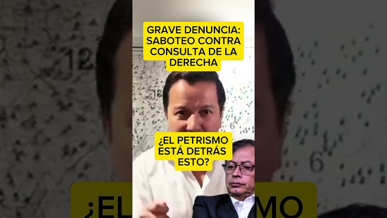 GRAV&Iacute;SIMA denuncia: estar&iacute;an saboteando la consulta de la derecha &iquest;El PETRISMO est&aacute; detr&aacute;s de esto?