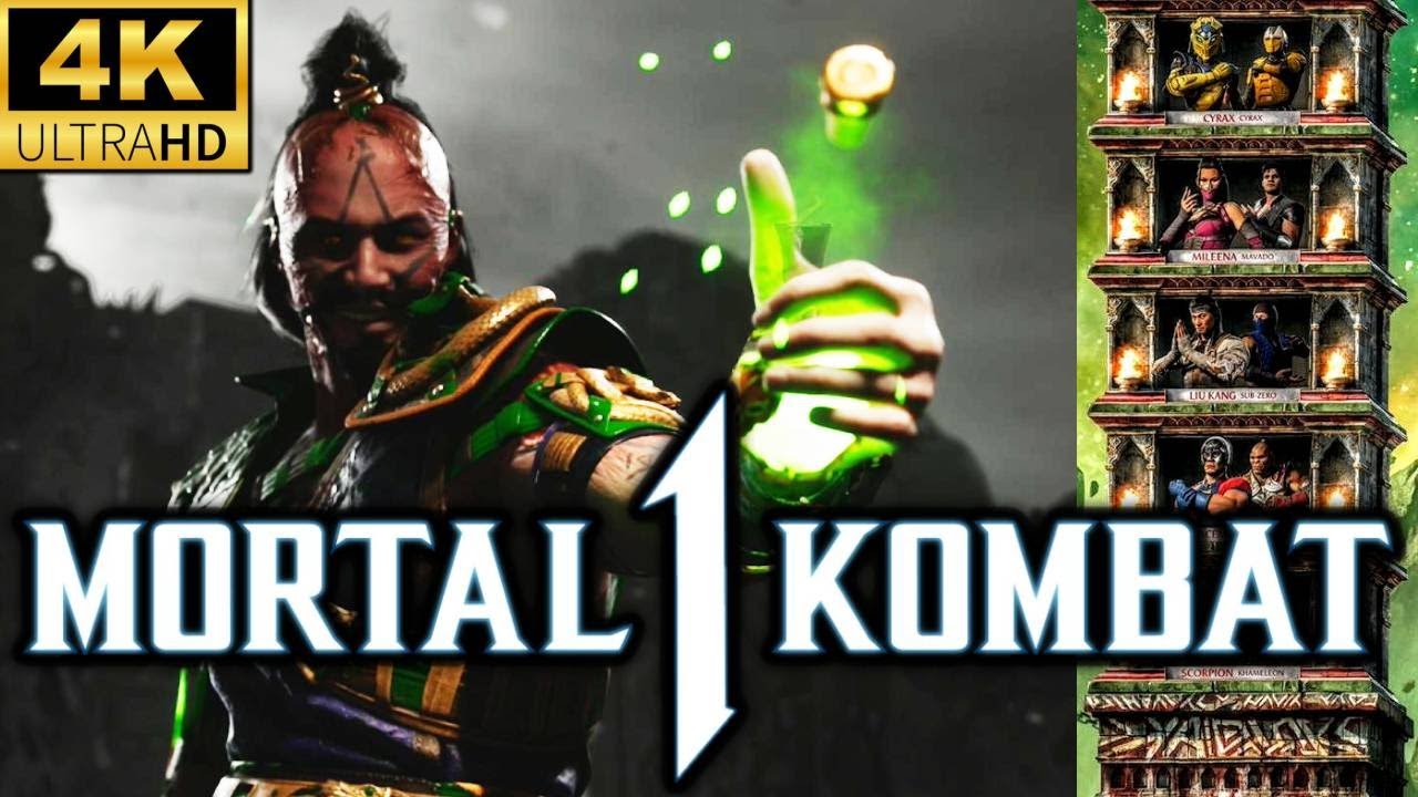 MK1 *KHAOS SHANG TSUNG* KLASSIC TOWER GAMEPLAY!! (SEKTOR AS KAMEO) 4K 60 FPS (MORTAL KOMBAT 1) MK12
