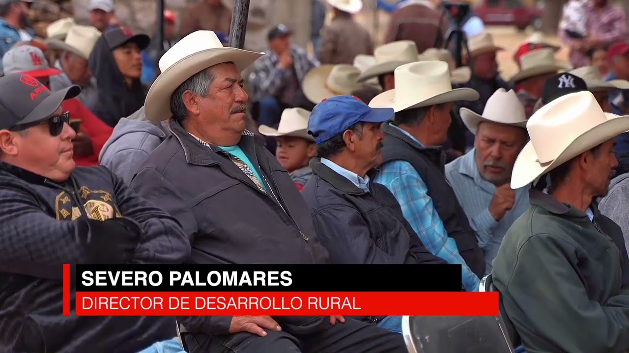 Entregan apoyos a productores en Otinapa para beneficiar a ganado y campo