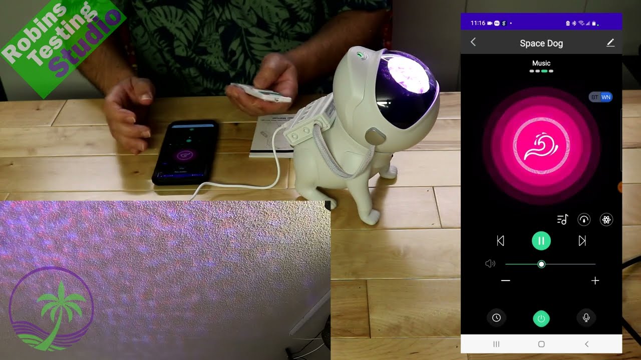 My Review of the Space Dog Star Projector Night Light with Built-in Bluetooth Speaker