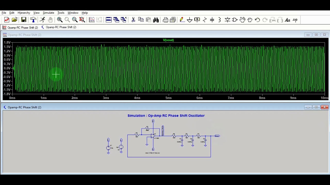 RC Phase Shift Oscillator Design & Simulation in LTSpice | Op-Amp Tutorial