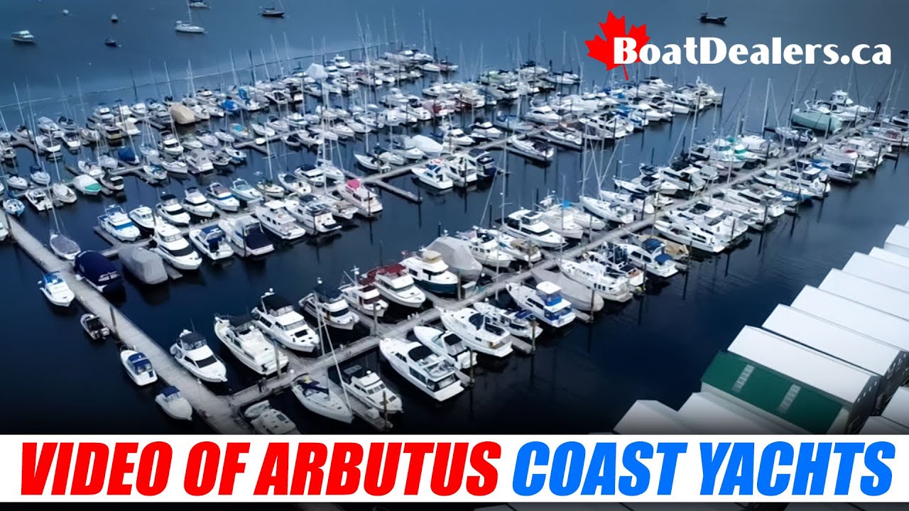 #drone Video of Arbutus Coast Yachts #marina #boats #yachts #boatbroker