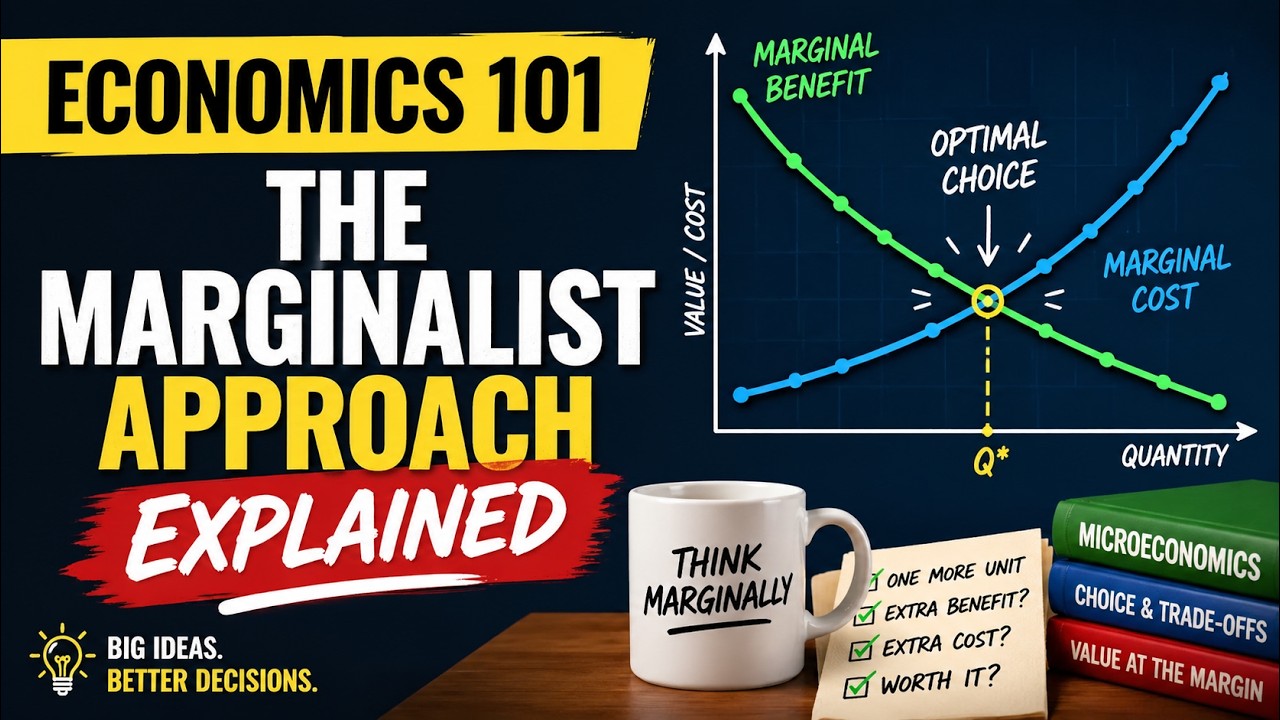 Economics 101 - The Marginalist Approach Explained (4 Minutes)