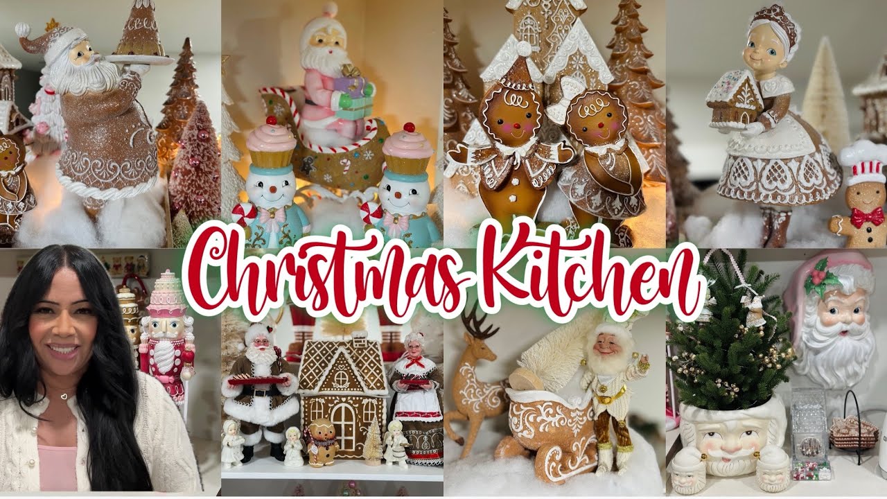 🎅 Украшаем кухню к Рождеству 2025 вместе со мной 🎄 Имбирные пряники + Декор в виде Санты и миссис...
