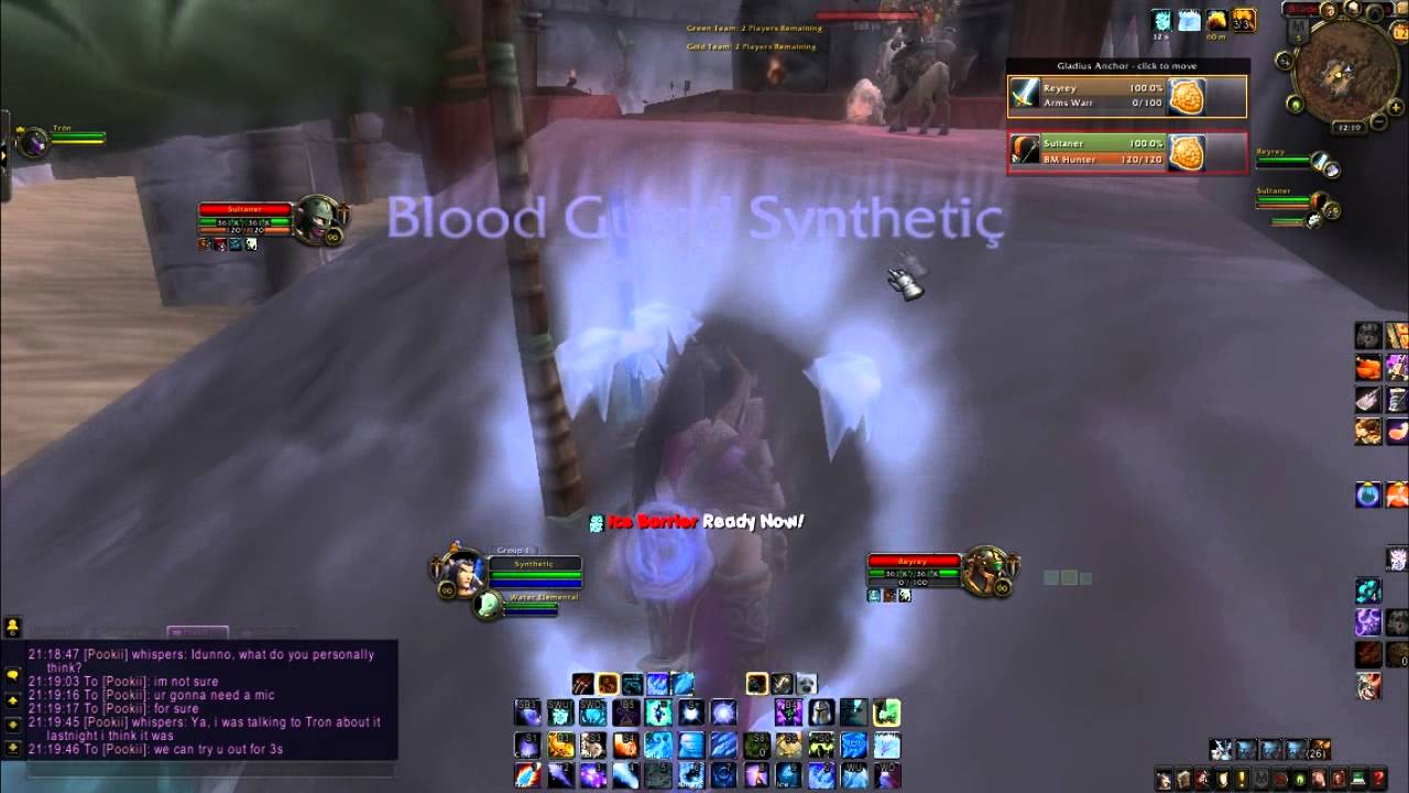 Frost Mage Synthetic and Combat Rogue Tron 2v2 Arena PvP