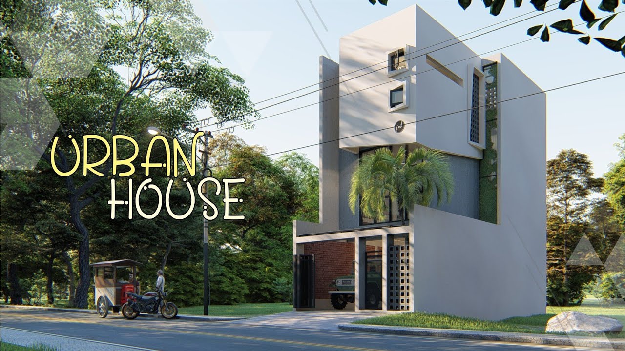 Desain Rumah 5 x 12 Meter | Split Level Hook
