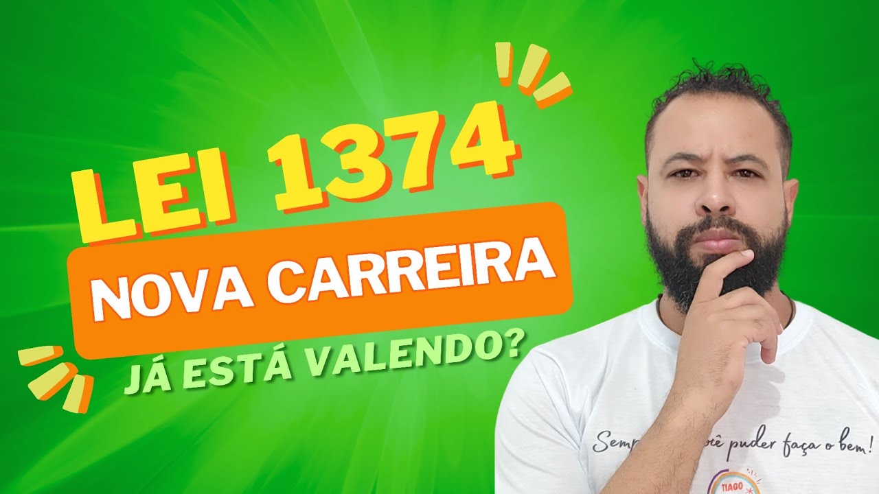 A LEI DA NOVA CARREIRA J&Aacute; EST&Aacute; VALENDO???