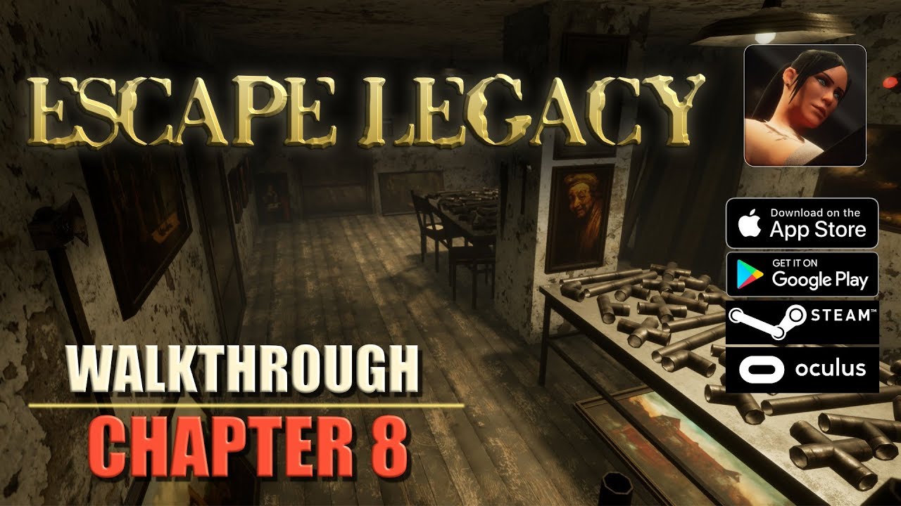 Escape Legacy Chapter 8 Walkthrough Ancient Scrolls Level 8 iOS/Android/PC/Oculus/Cardboard 3D VR HD