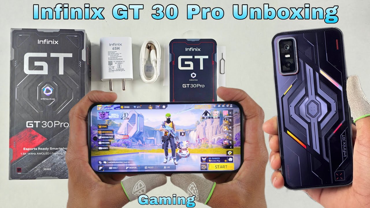 Infinix GT 30 Pro unboxing and gaming test this is gaming phone Mediatek Dimensity 8350 Ultimate CPU