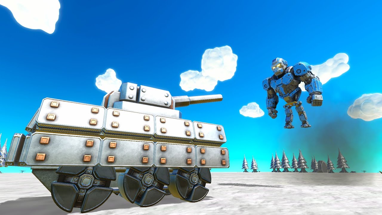 Heavy tank vs every robot units age of warbots