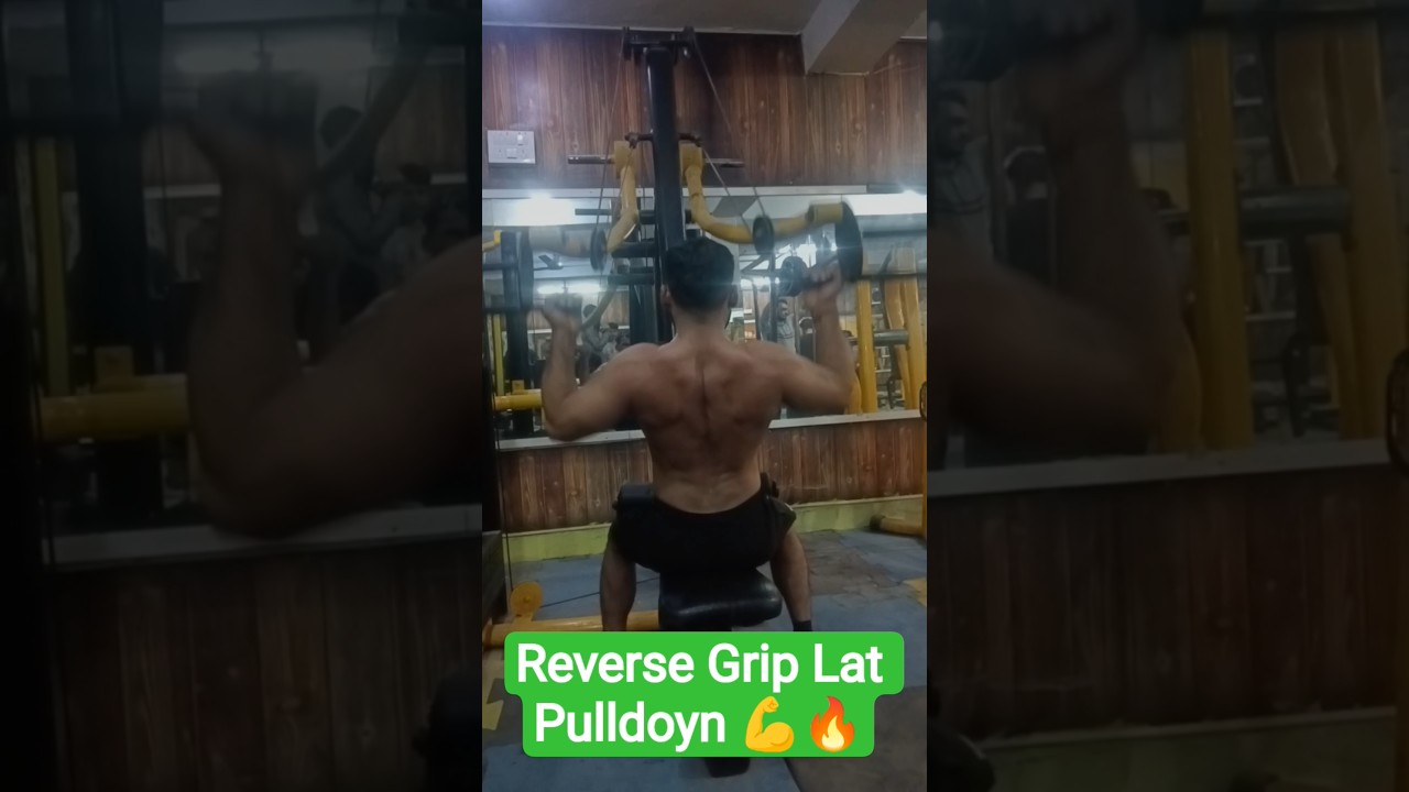 Reverse Grip Lat Pulldown 🔥Back Mein Aag💪