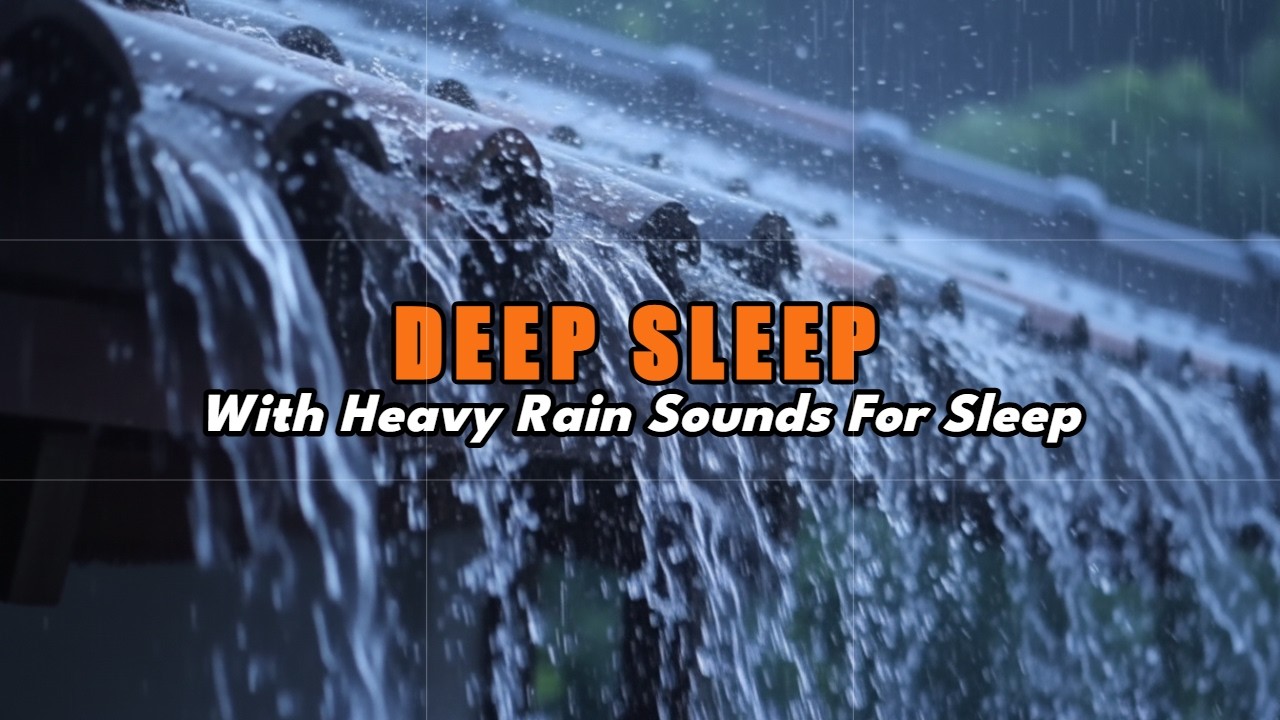 Deep Sleep in 5 Minutes | Best Heavy Rain Sounds for Sleep And Insomnia| Live Stream ASMR rain