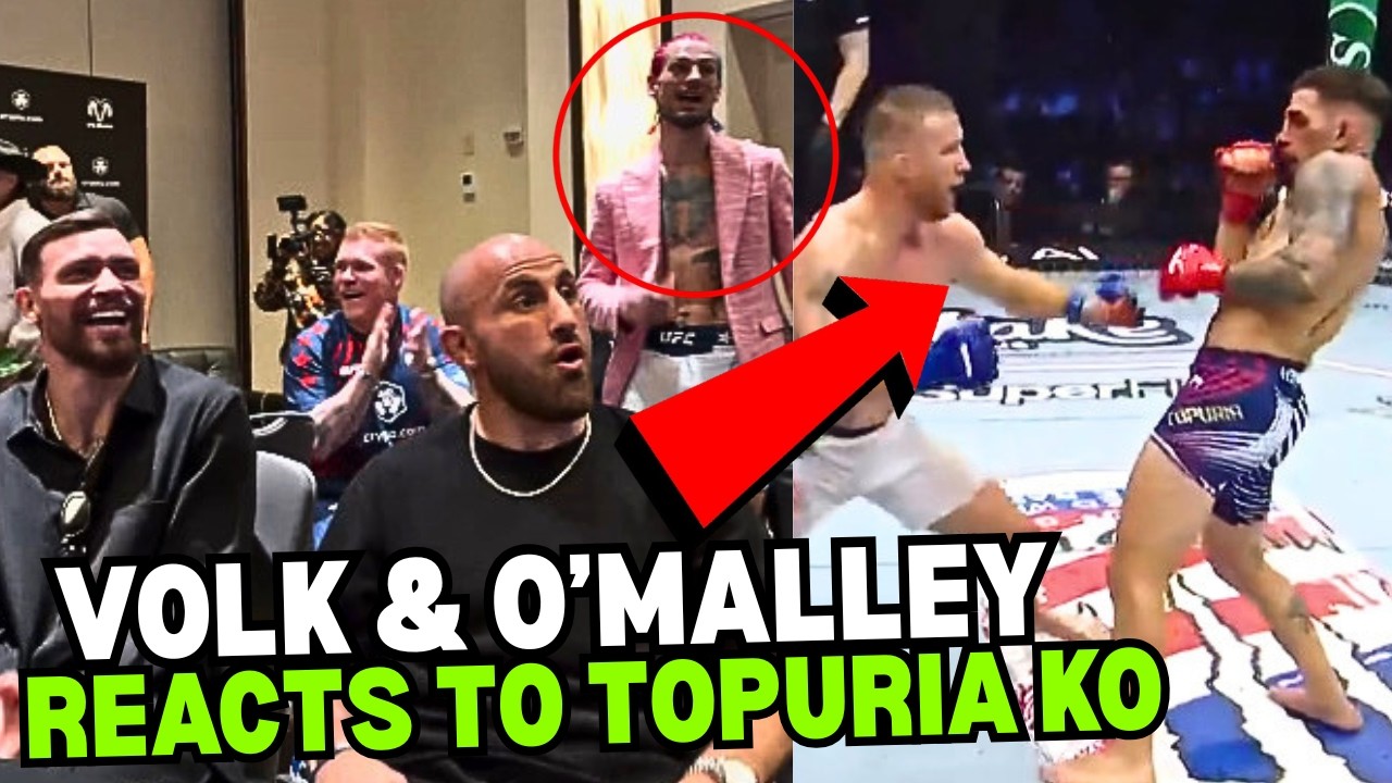 Прямая трансляция реакции бойцов UFC на нокаут Илии Топурии Джастином Гейтджи (Волкановски и О'Мэ...