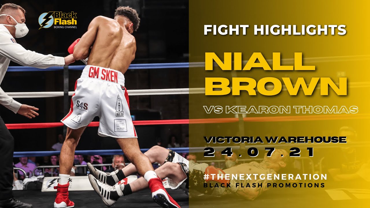NIALL BROWN PROFESSIONAL DEBUT & KNOCKOUT | Fight Highlights #BlackFlashPromotions