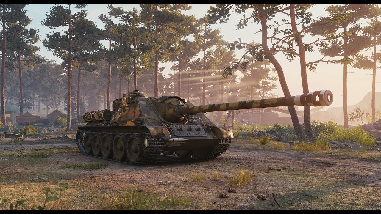 World of Tanks SU-100 (M) map SAND RIVER 1.0