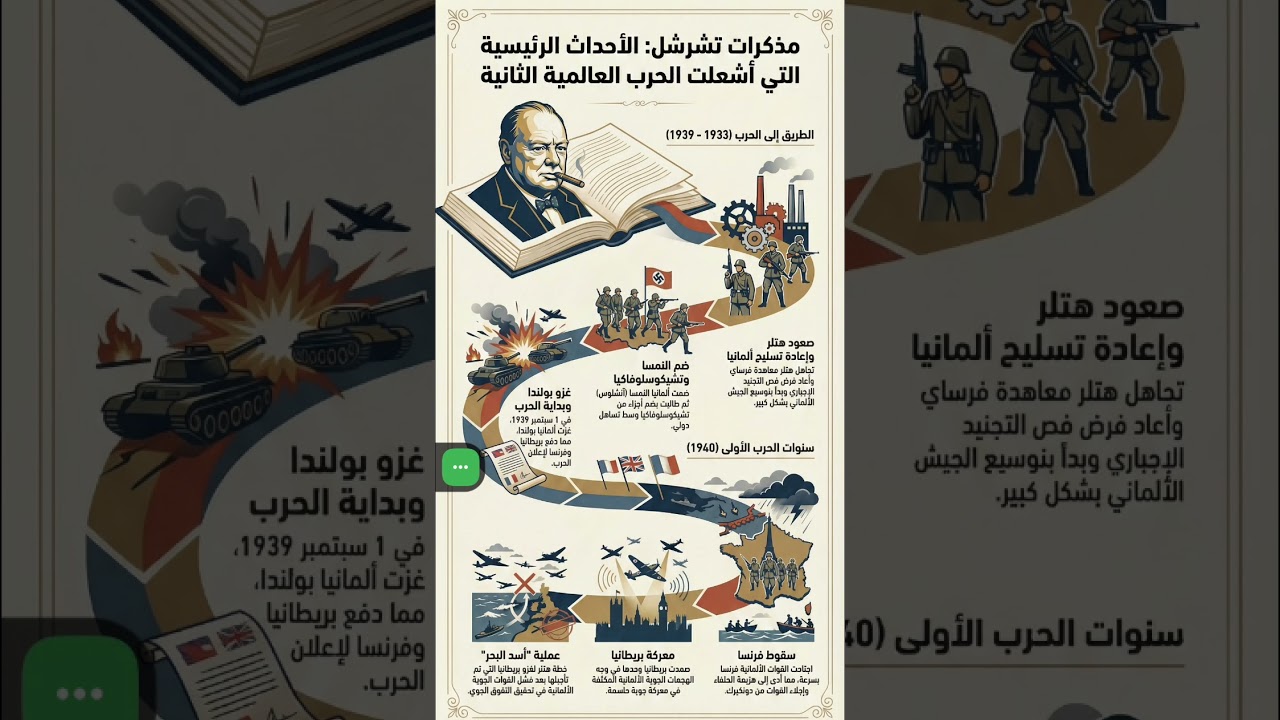 ملخص مذكرات تشرشل – الجزء الأول – تاريخ بريطانيا