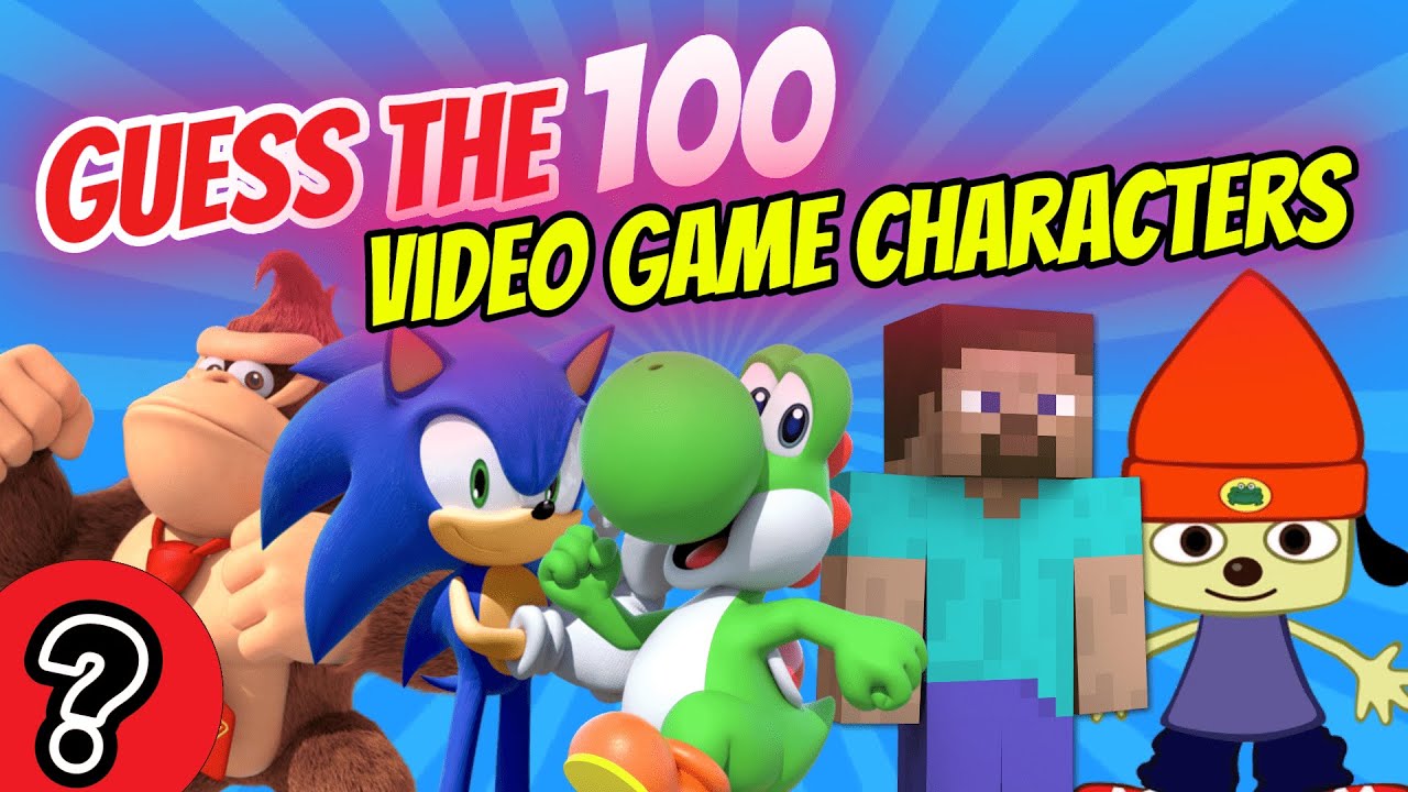 Guess 100 VIDEO GAME Characters 🎮hard QUIZ! 🕹️