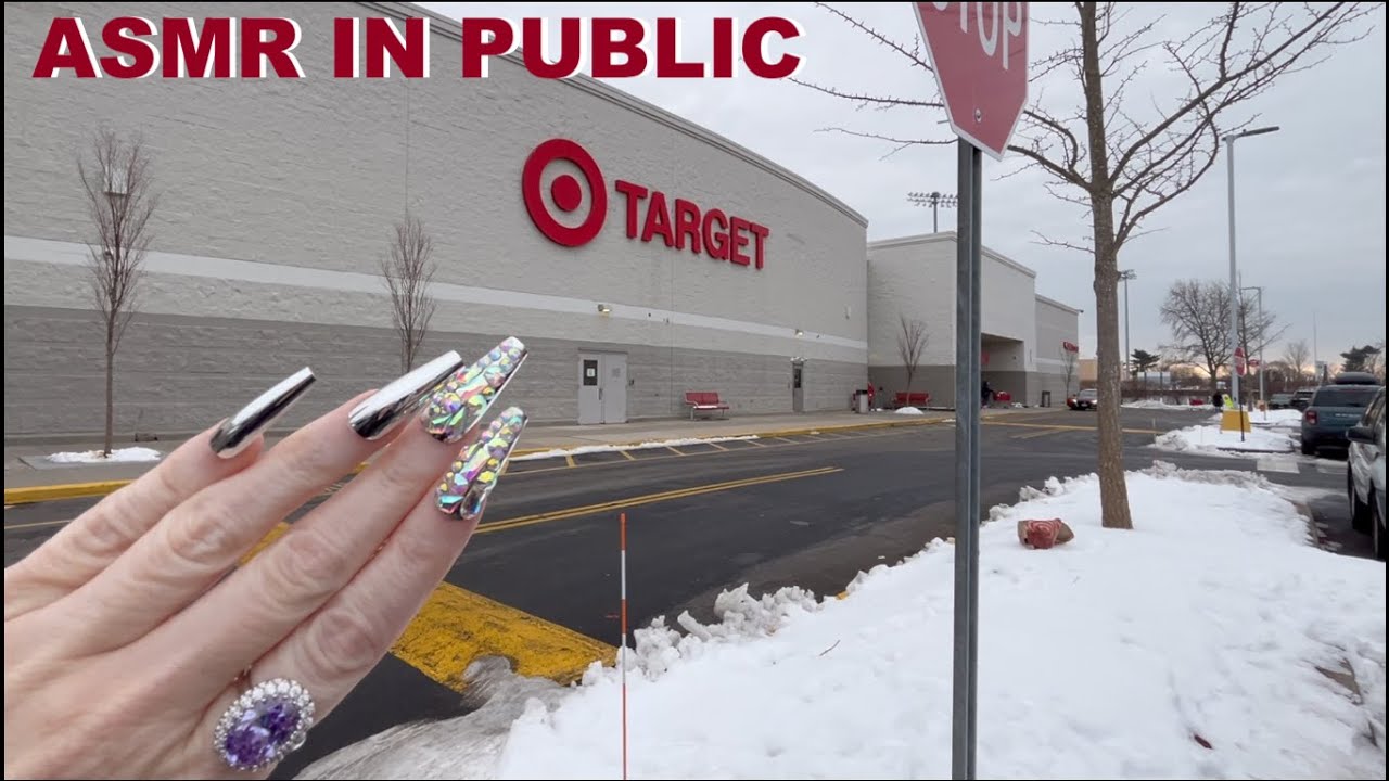 ASMR Gum Chewing Target Store Walk Through | Whispered Voiceover