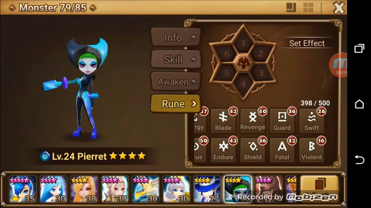 Summoners War: Water Pierret Julie Build Despair + Focus