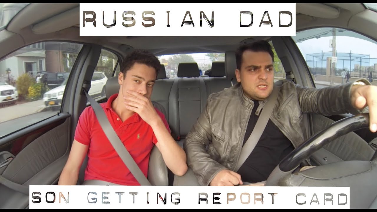 What Russian Speaking Dad Say When Son Gets Report Card
