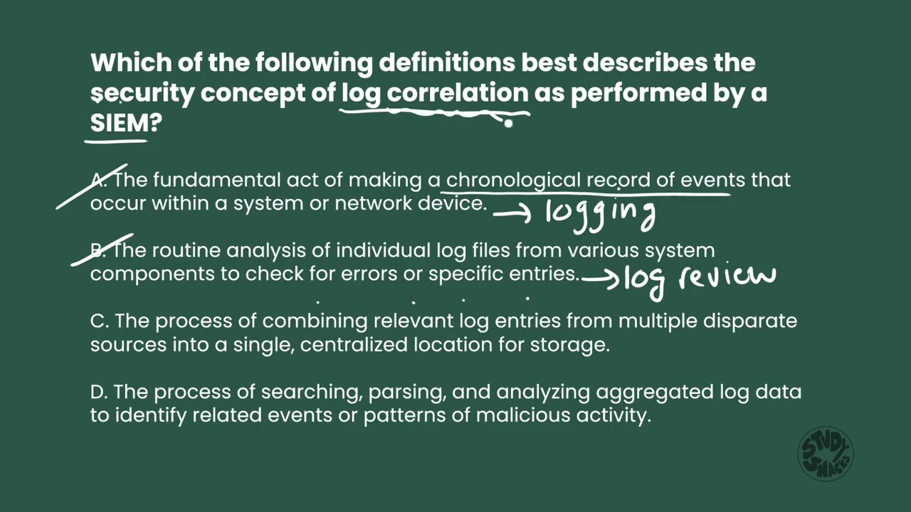 Sec+ 701 practice question: domain 4