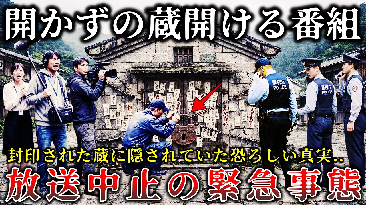 【怖い話】※ヤバすぎて撮影中断..「100年開かずの蔵」を開ける某番組撮影中にスタッフが次々と倒れて緊急事態に発展した戦慄の収録現場5選！【ゆっくり解説】