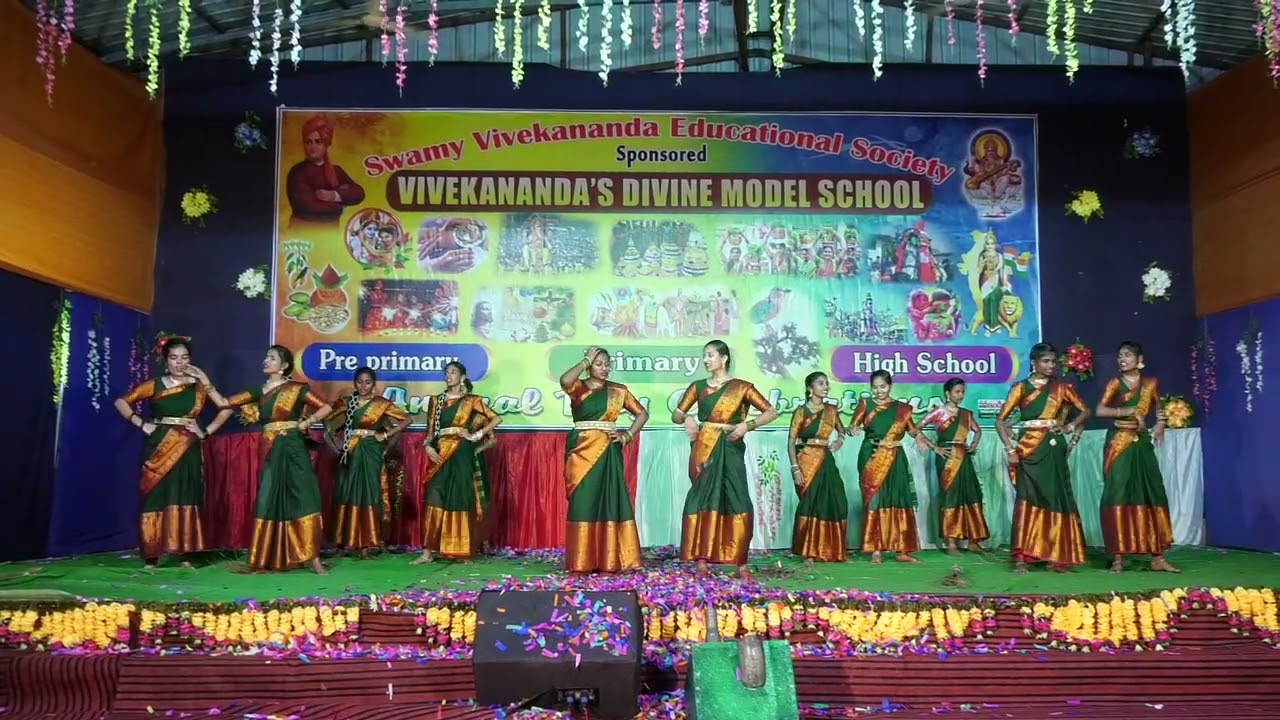VIVEKANANDA HIGH SCHOOL RAMANNAPET ANNUAL DAY CELEBRATIONS 2023-24 ( X CLASS GIRLS DANCE )