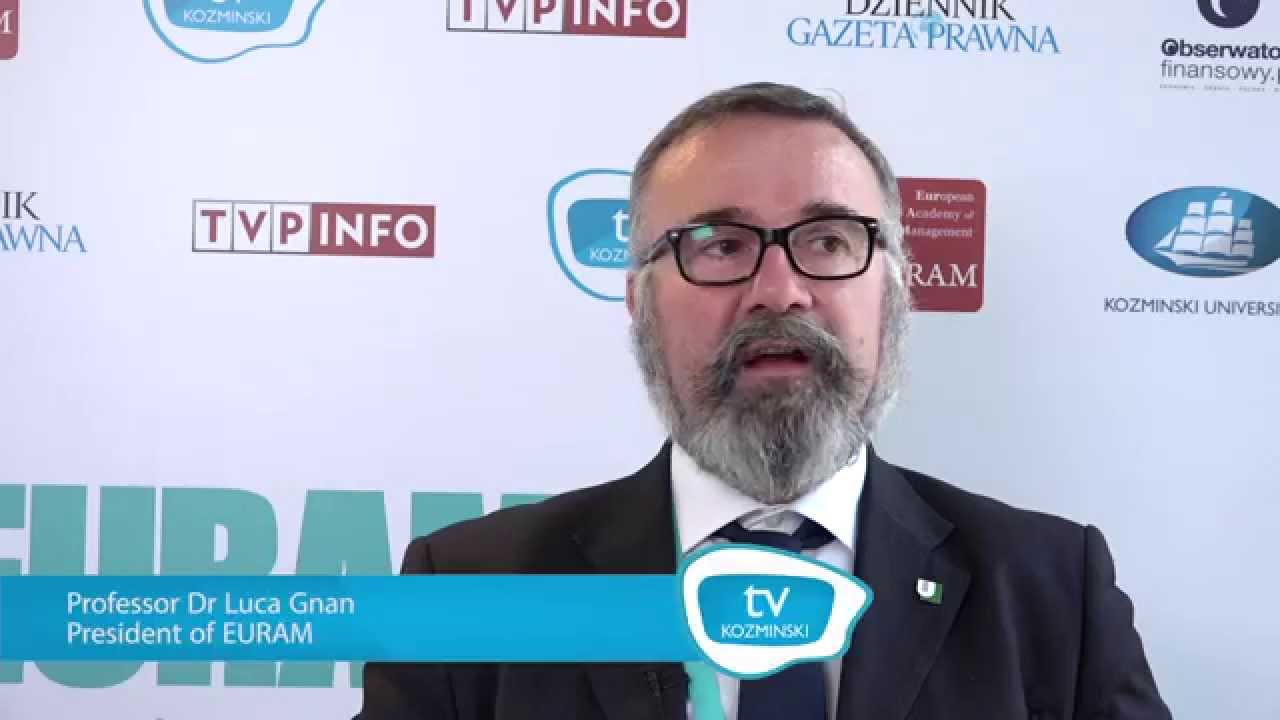 Prof. Dr. Luca Gnan - President of EURAM