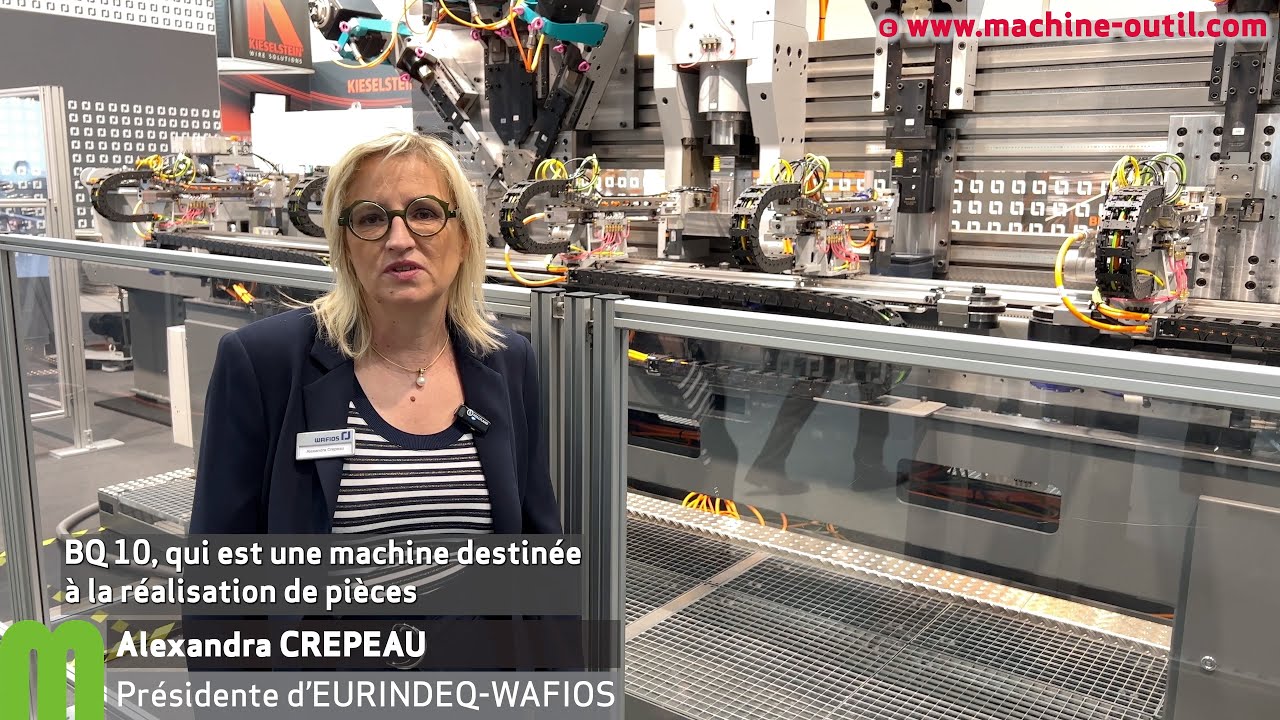 Machine transfert pour le cintrage, perçage, filetage et sertissage du fil Wafios BQ 10