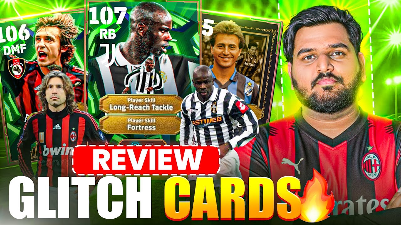 Let's Review 107 Thuram+106 Pirlo &New CB Ricardo Ferri| Glitch Cards🔥 |3 in 1 Player Review |Worth?