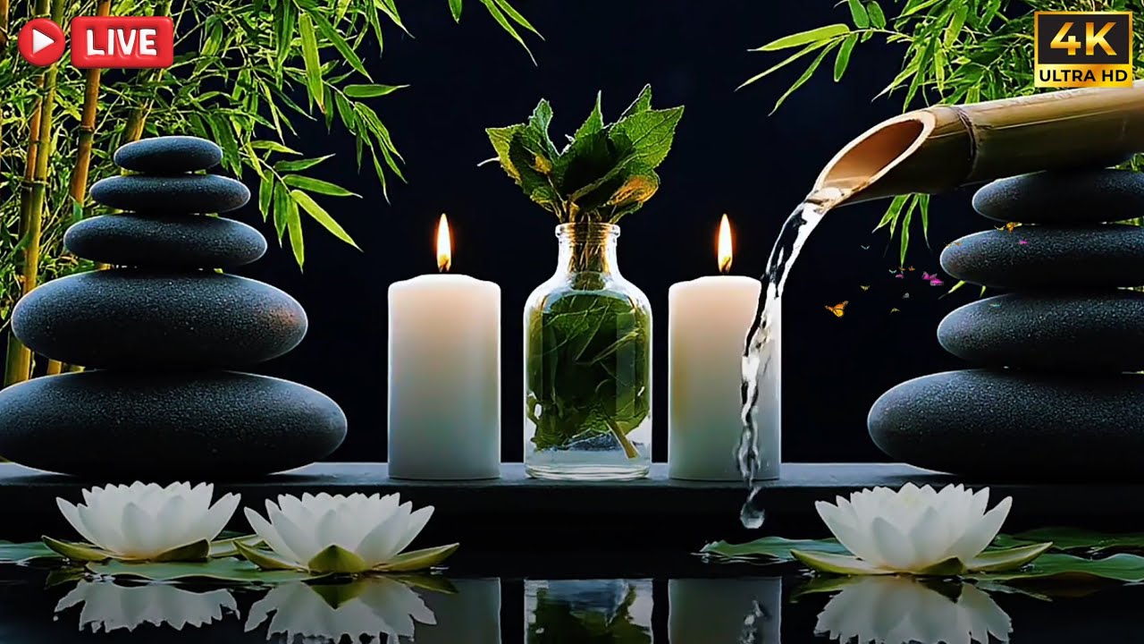 💧Bamboo Water Soundscape &bull; ASMR for Stress Relief & Restful Sleep &bull; Pure Focus