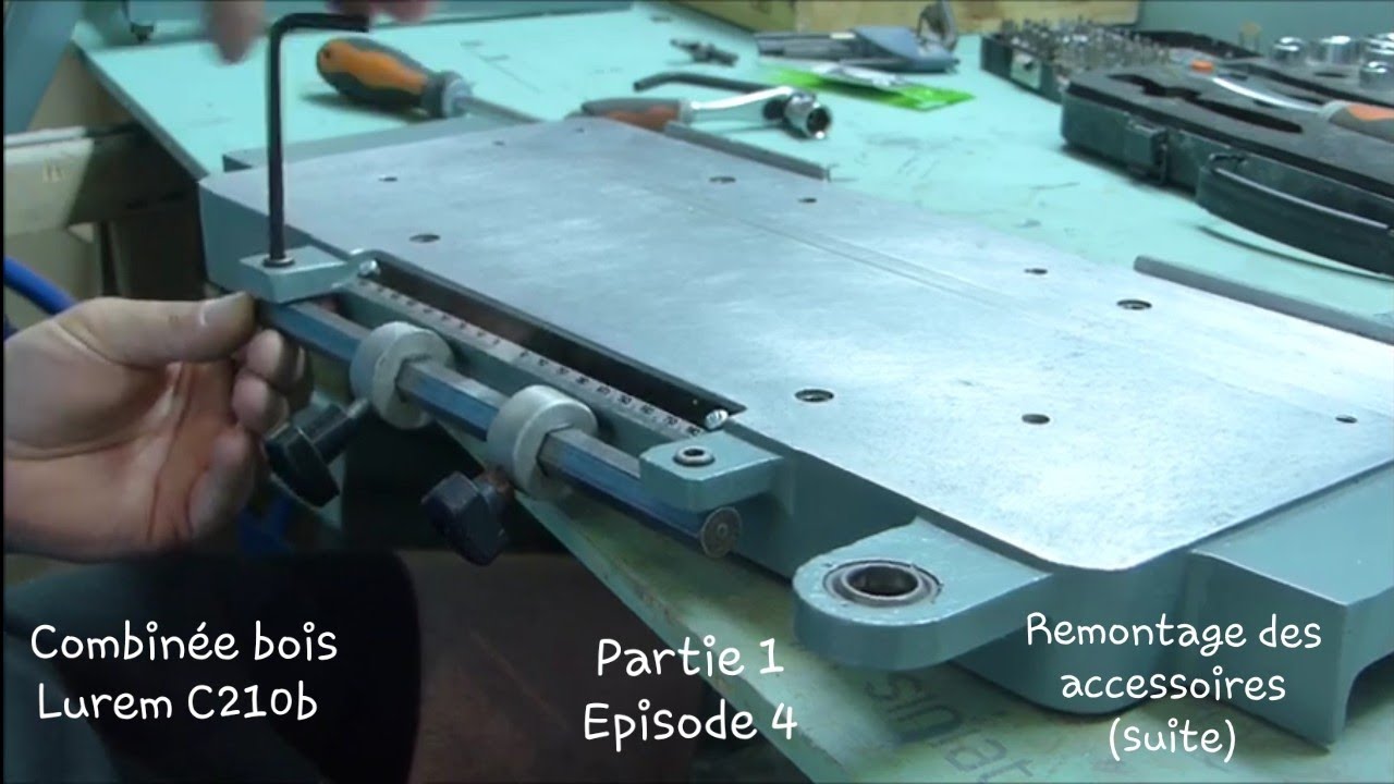 Restauration combin&eacute;e bois LUREM C210b Partie 1 / Episode 4 (Remontage des accessoires/ suite)