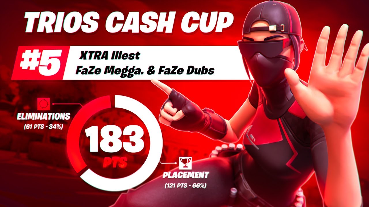 5TH PLACE TRIO CASH CUP 🏆 w/ FaZe Dubs & Megga
