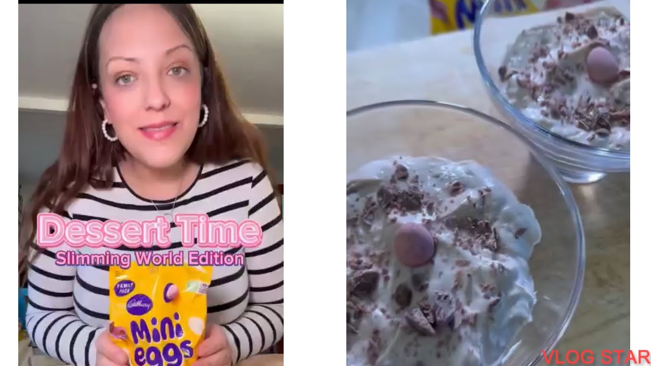 Make mini eggs dessert with me / Slimming world edition