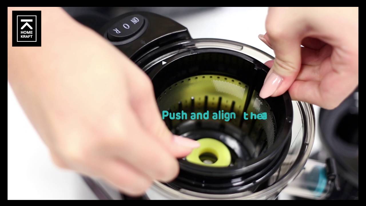 Homekraft Assembling of Essence Slow Juicer