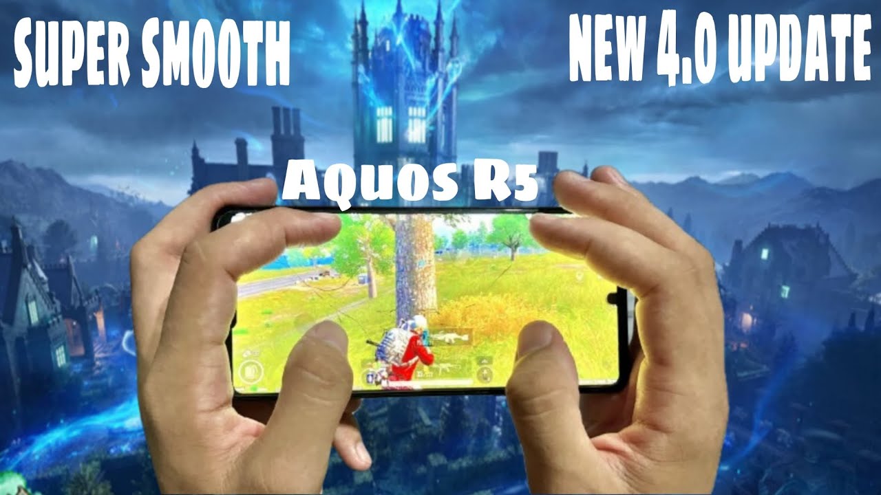 Aquos R5 test in PUBG mobile super smooth Extreme with HANDCAM in new 4.0 update 