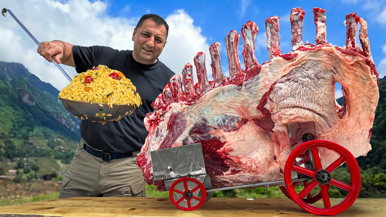 Carne De Montaña Cocinada En Estilo De Pueblo