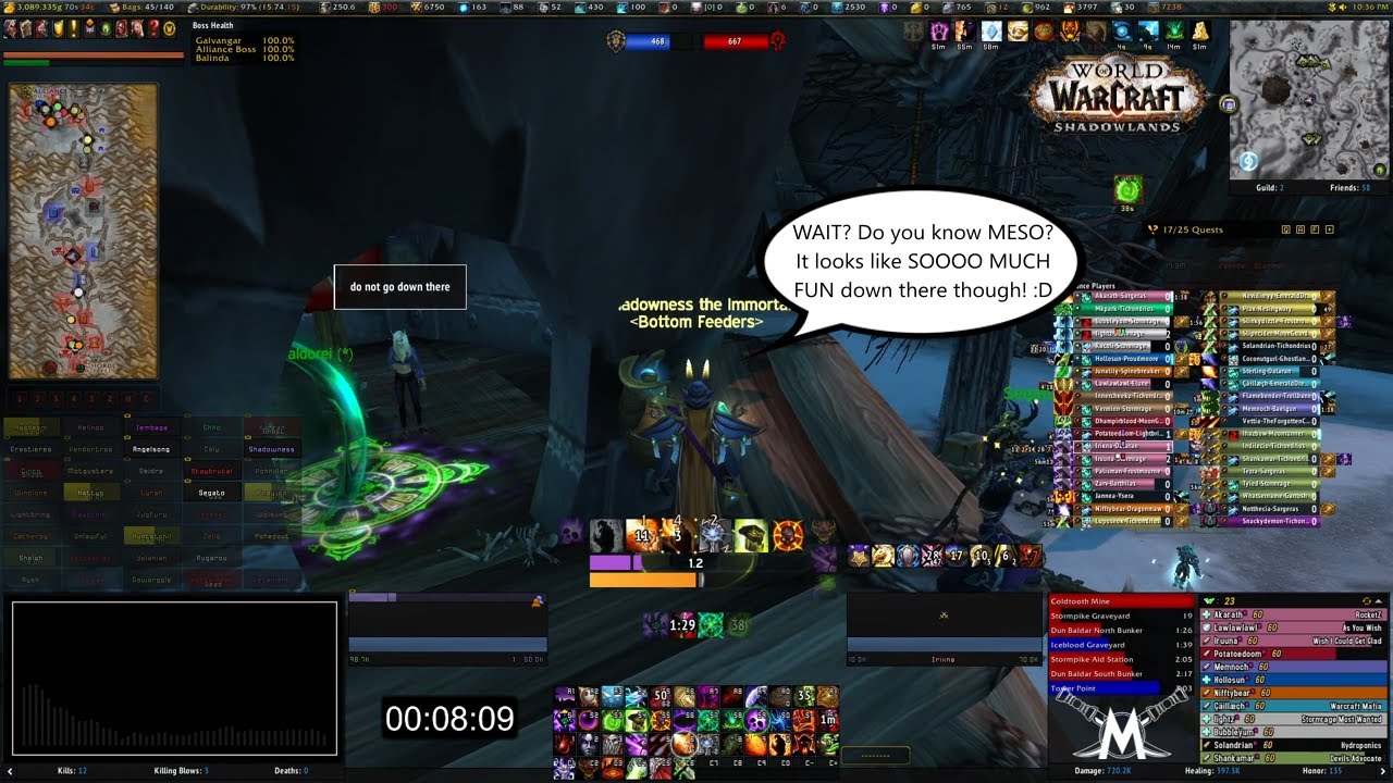 It looks like SOOOOOO MUCH FUN down there, but if you want HEALS, gotta stay up top! | AV # 586