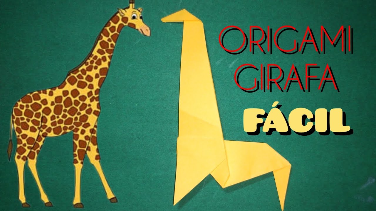 Como fazer uma girafa fácil de papel ( Origami )